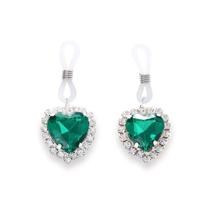 Crown Jewels Nipple Jewelry - Green