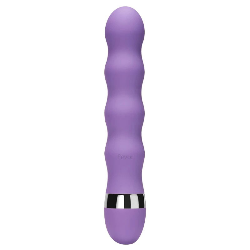 Climax Ribbed 7-inch Vibrator - Purple