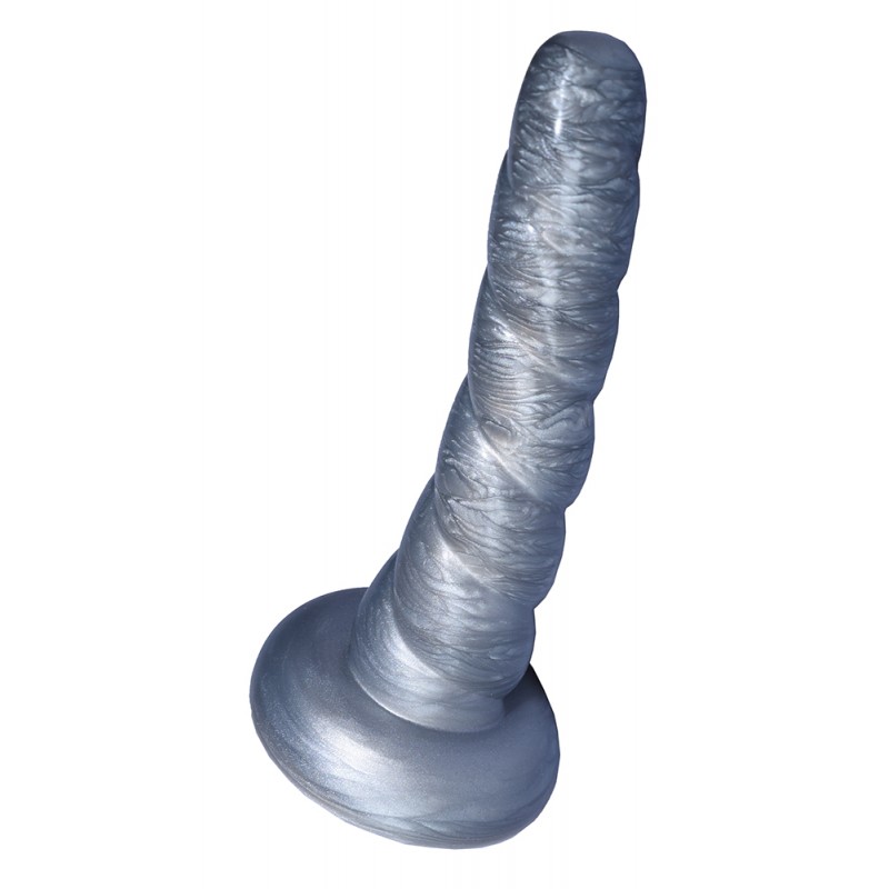 Titanius 7 Inch Unicorn Dildo - Silver