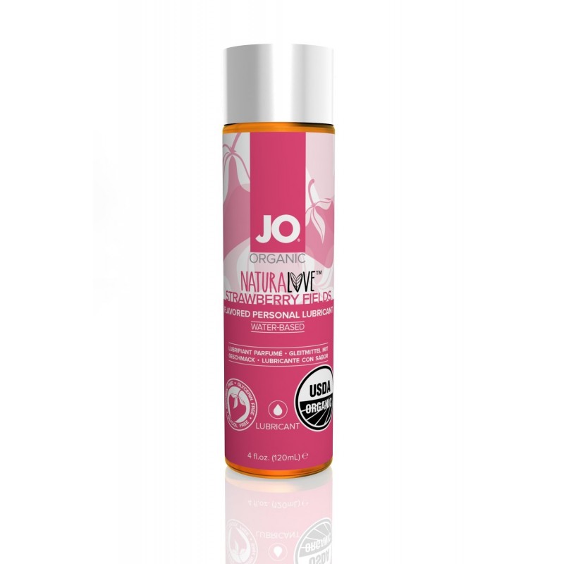 JO Organic Naturalove Water-Based Lubricant Strawberry Fields 120ml