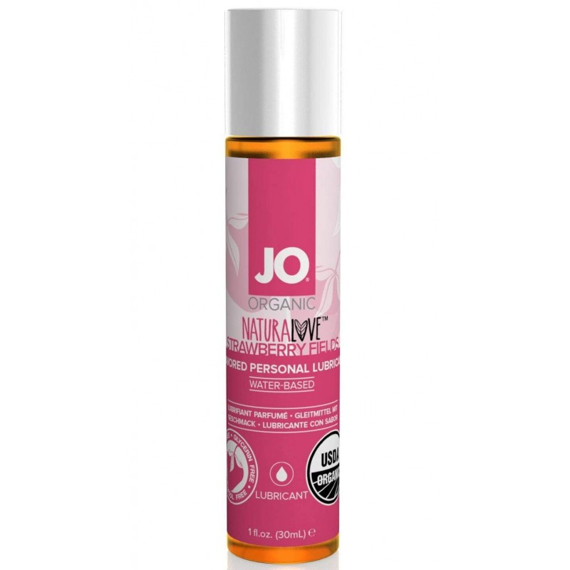 JO Organic Naturalove Water-Based Lubricant Strawberry Fields 30ml