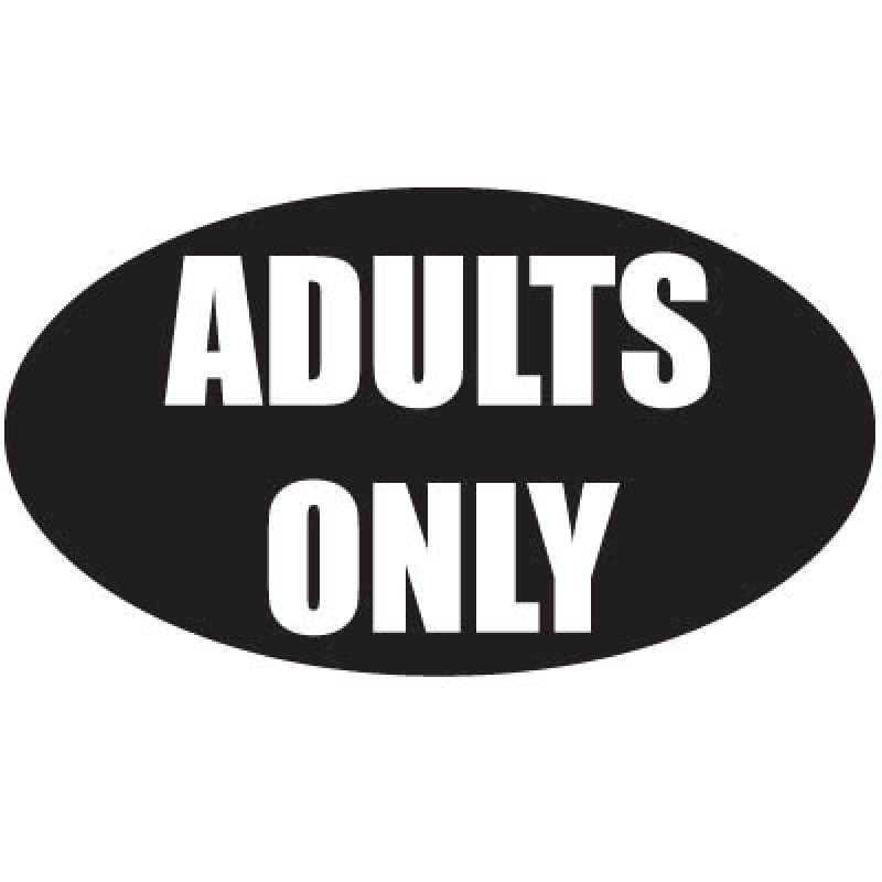 Adults Only Stickers