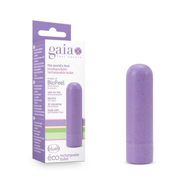 Gaia - Eco USB Rechargeable Bullet - Lilac