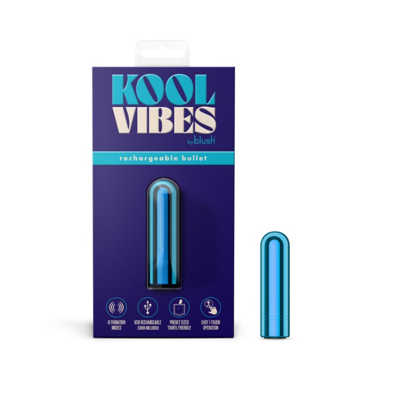 Kool Vibes Rechargeable Mini Bullet - Blueberry