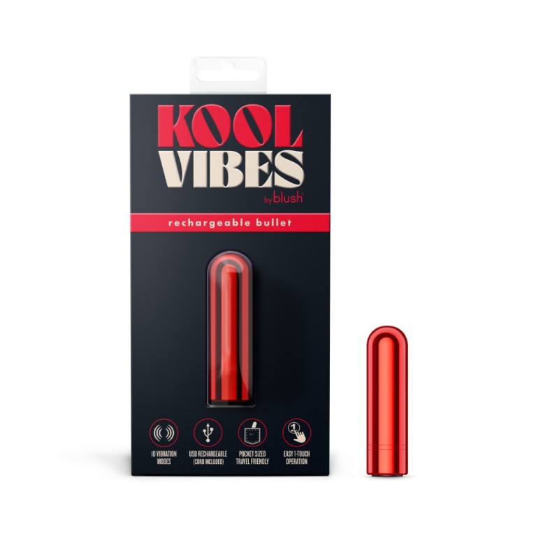 Kool Vibes Rechargeable Mini Bullet - Cherry