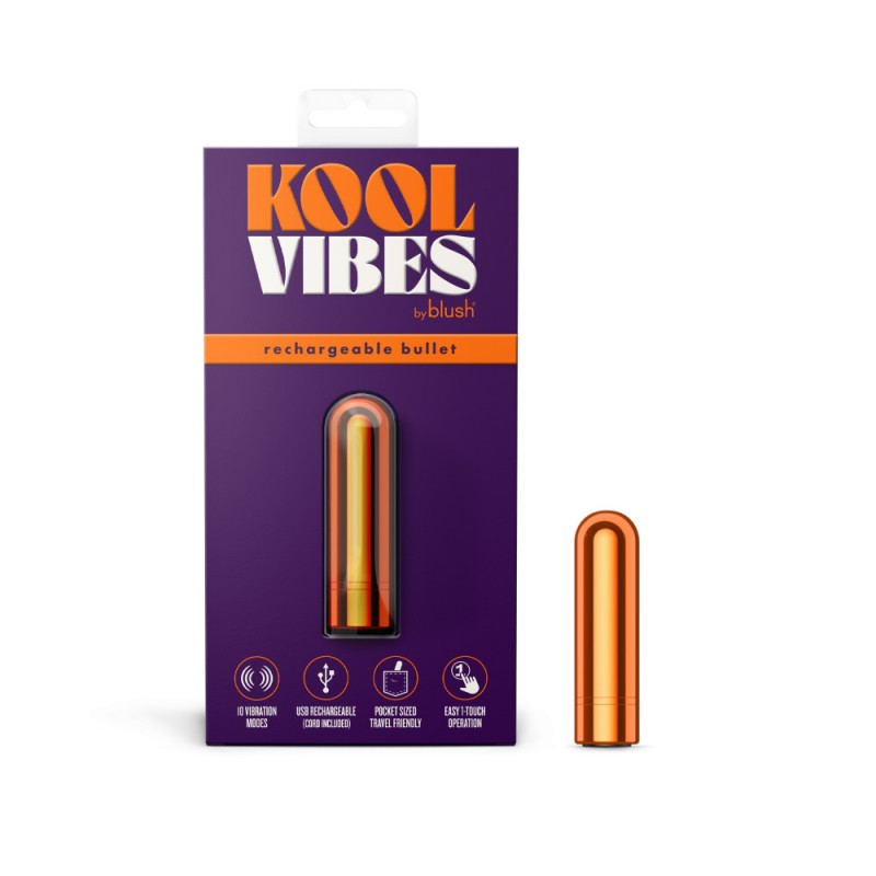 Kool Vibes Rechargeable Mini Bullet - Tangerine