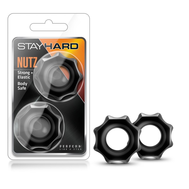 Stay Hard Nutz - Black Set of 2