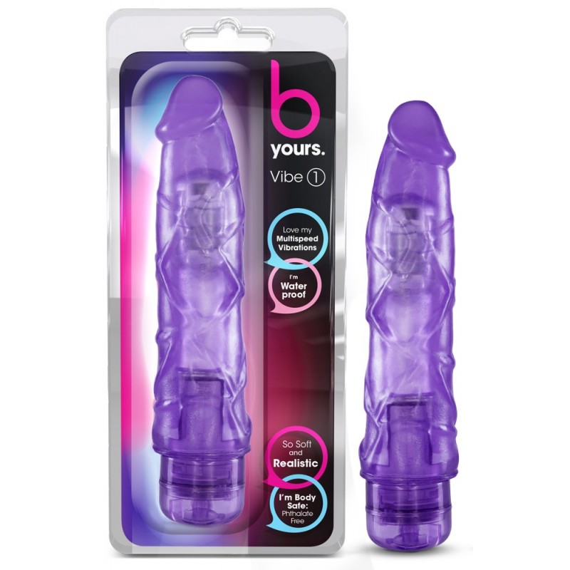 B Yours Vibe #1 Realistic Vibrator - Purple