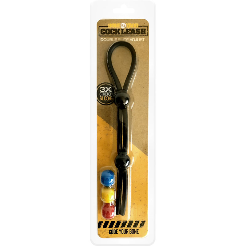 Boneyard Cock Leash Double - Black