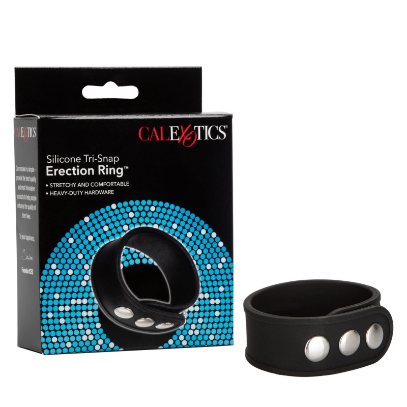 Calexotics Silicone Tri-snap Erection Ring