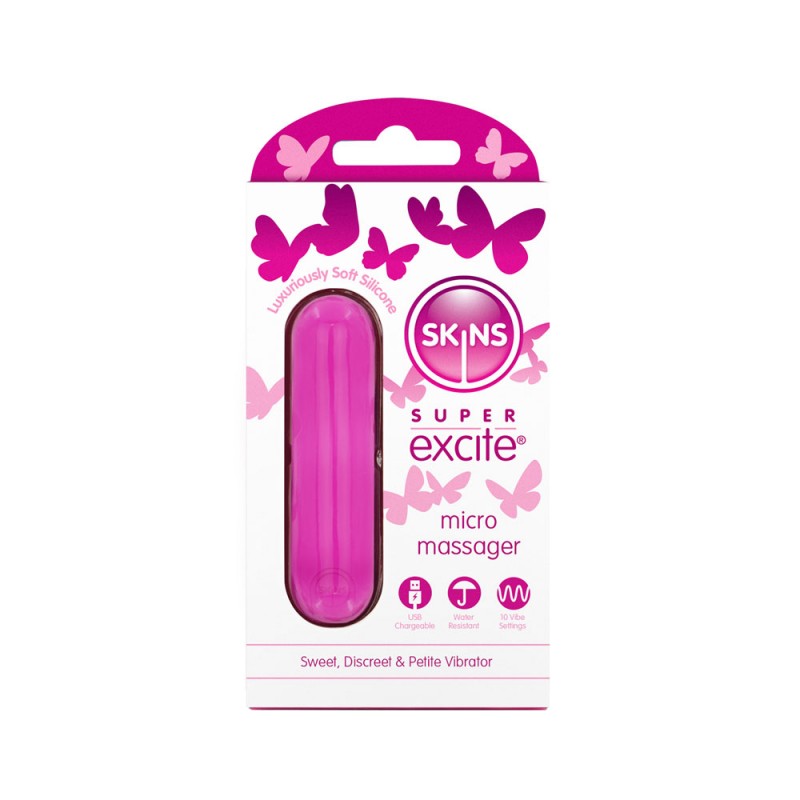 Skins Super Excite Rechargeable Bullet - Pink