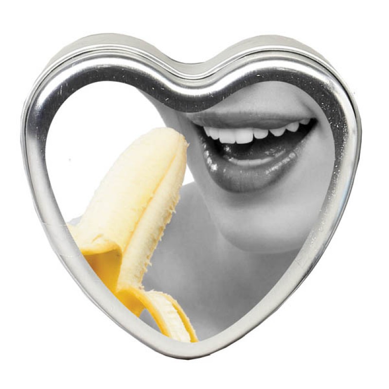 Edible Heart Massage Candle - Banana - 113g