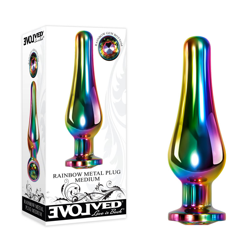 Rainbow Metal Plug - Medium