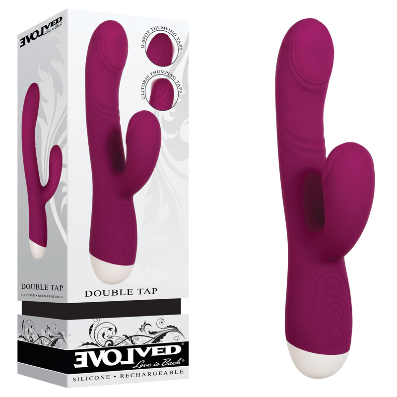 Double Tap Rechargeable Rabbit Vibrator