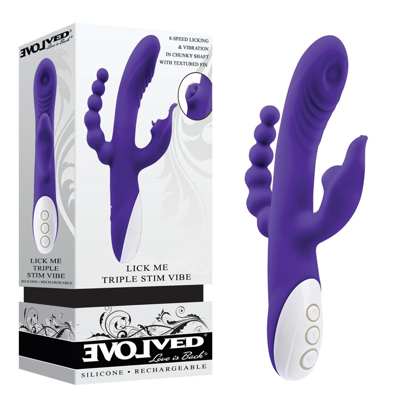 Evolved Lick Me Triple Stim Vibrator