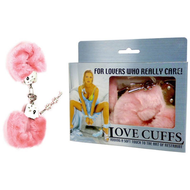 Fluffy Love Cuffs - Pink