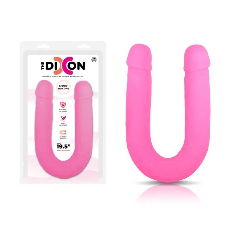 The Dixon Silicone 50cm Double Ended Dong - Pink
