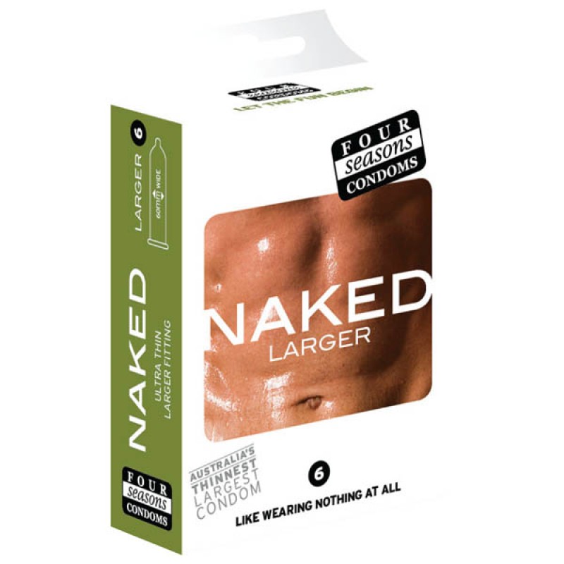 Four Seasons Condoms Naked Larger 6 Pack