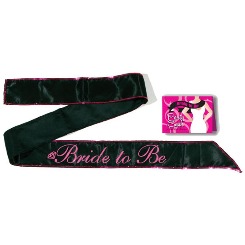 Little Genie Bride-To-Be Sash - Black