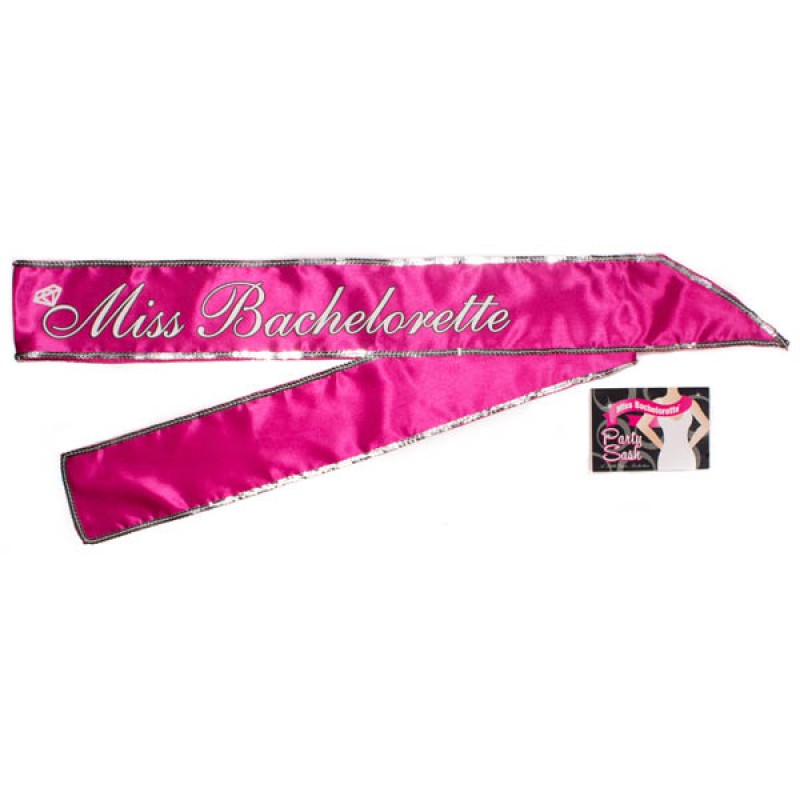 Miss Bachelorette Flashing Sash - Hot Pink