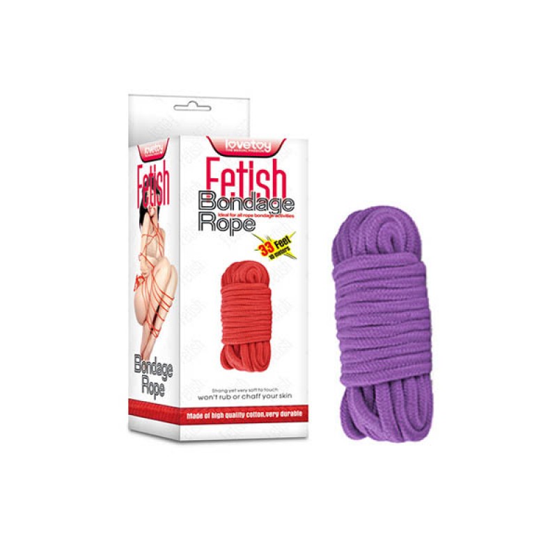 Lovetoy Fetish Bondage Rope – 10 Metres Purple