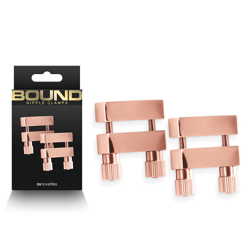 Bound Nipple Clamps - V1 - Rose Gold