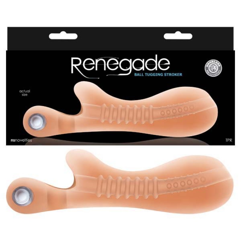 Renegade Ball Tugging Stroker - Flesh