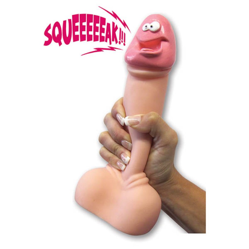 Squeaky Pecker Dog Dildo Chew Toy