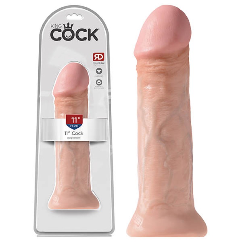 King Cock 11'' Dildo - Flesh