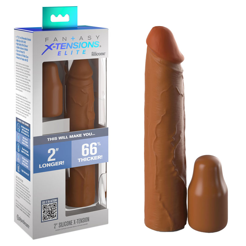 Fantasy X-Tensions Elite 2'' Silicone Extension - Tan