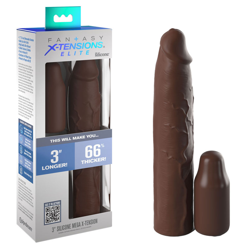 Fantasy X-Tensions Elite 3'' Silicone Extension - Tan