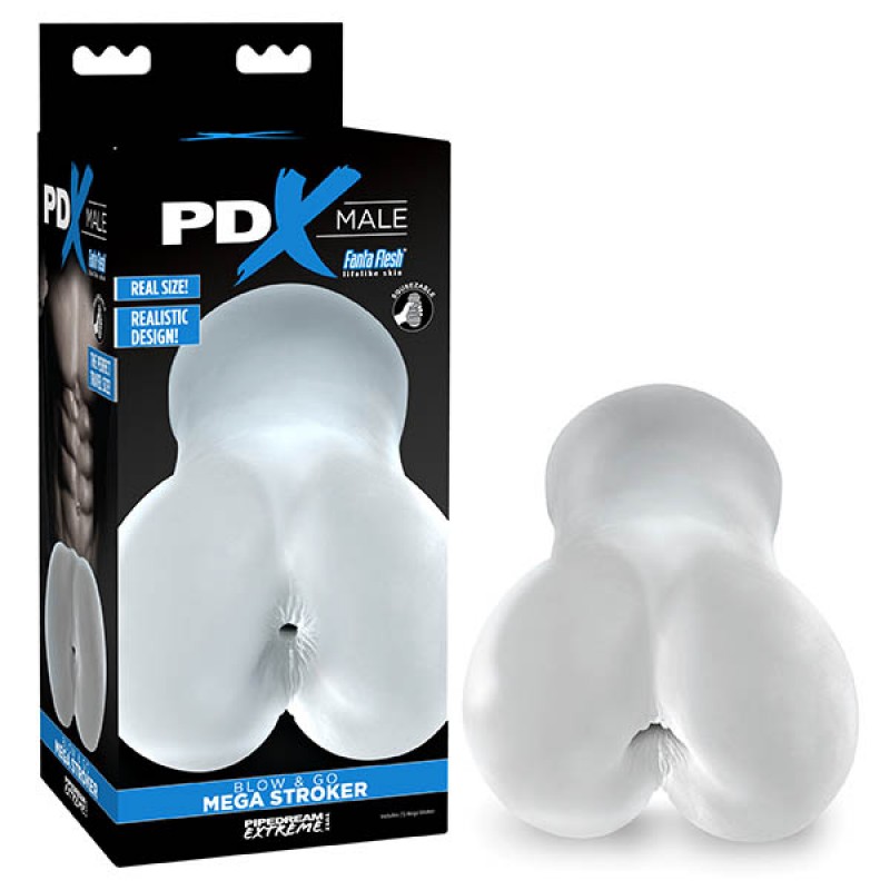 PDX Male Blow & Go Mega Stroker - Clear