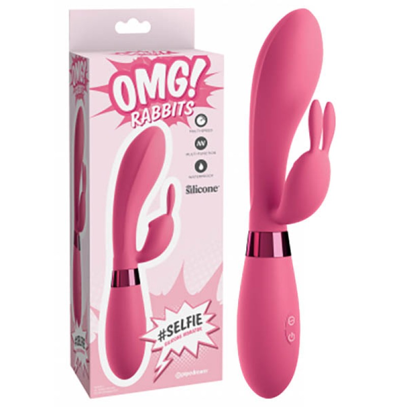 OMG! Rabbits #Selfie Silicone Vibrator