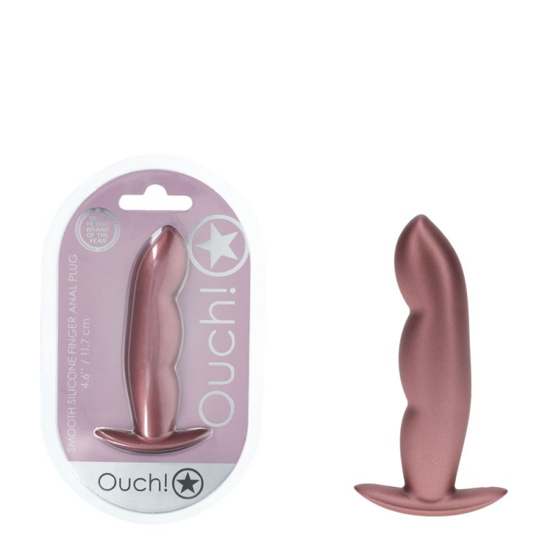 OUCH! Finger Anal Plug - Rose Gold