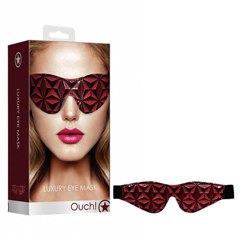 Ouch! Luxury Eye Mask - Burgundy