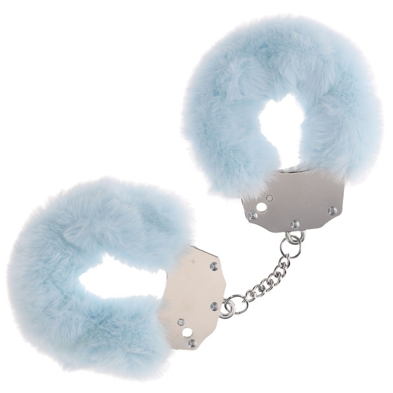 Ouch! Heavy-duty Fluffy Cuffs - Powder Blue