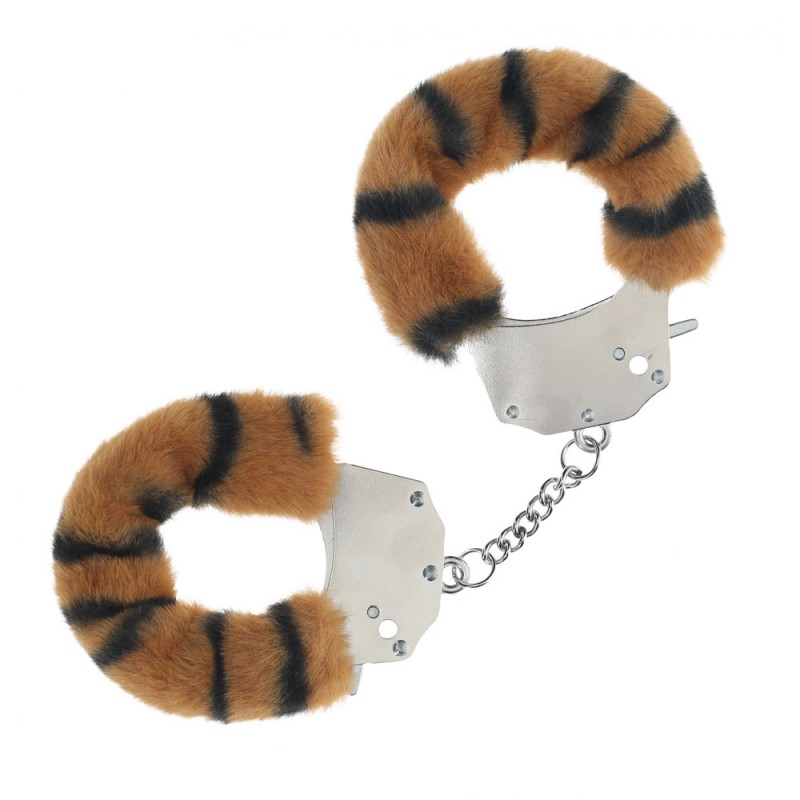 Ouch! Heavy-duty Fluffy Cuffs - Tiger