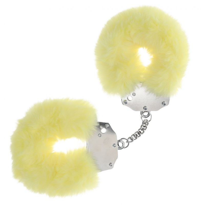 Ouch! Heavy-duty Fluffy Cuffs - Yellow