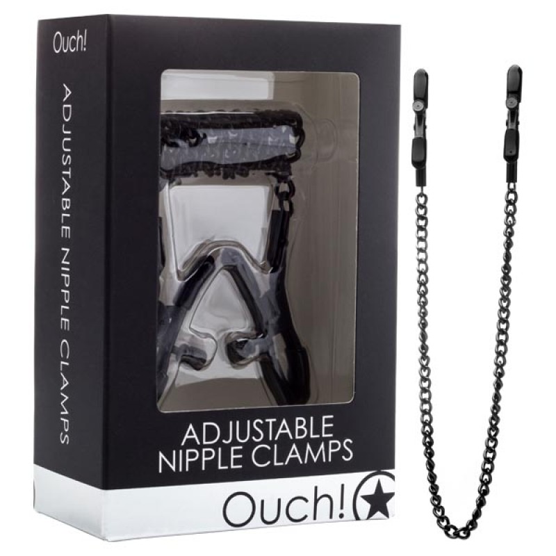 Ouch! Adjustable Nipple Clamps - Black