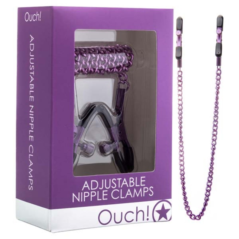 Ouch! Adjustable Nipple Clamps - Purple