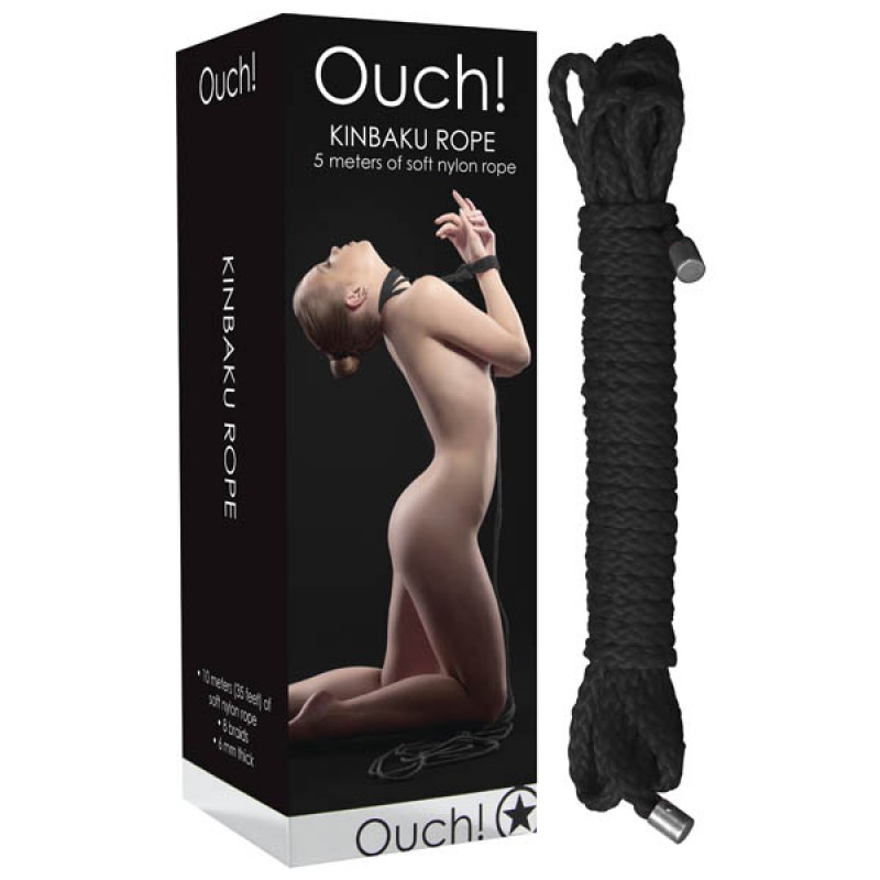 Ouch! Kinbaku Rope 5 Metres - Black