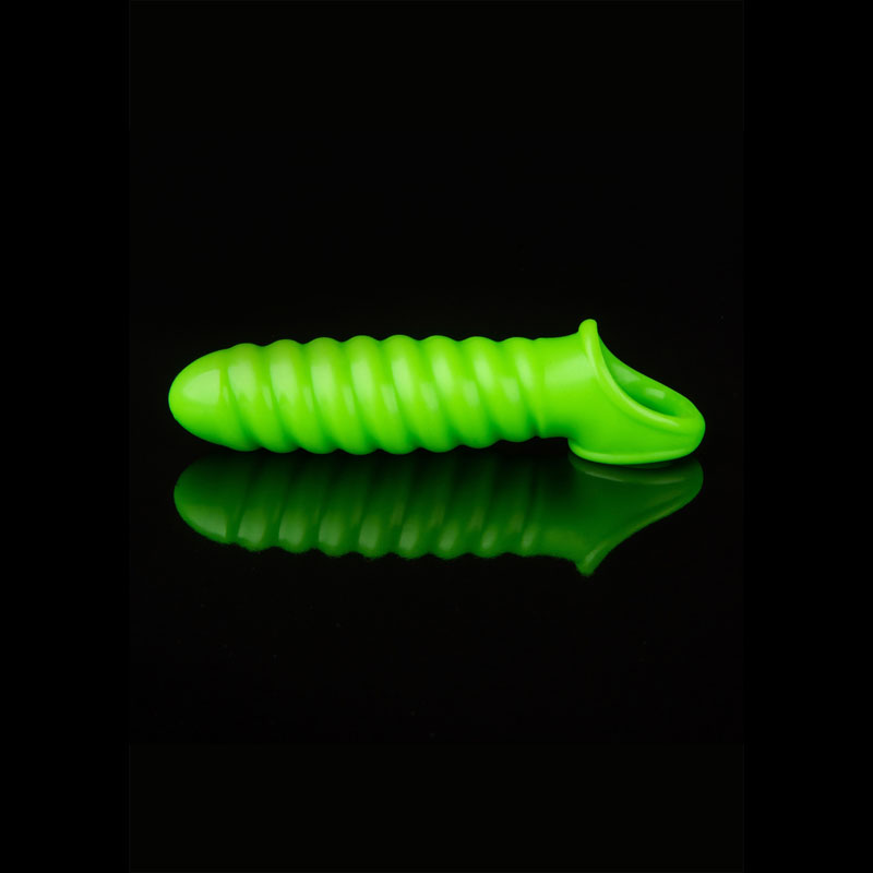 Ouch! Glow in the Dark Swirl Stretchy Penis Sleeve