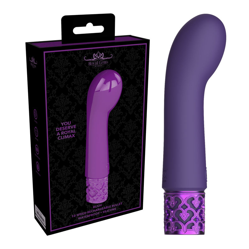 Royal Gems Bijou Silicone Bullet - Purple