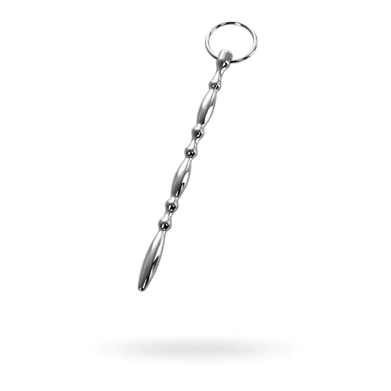 Ouch Beaded Metal Urethral Plug - Silver
