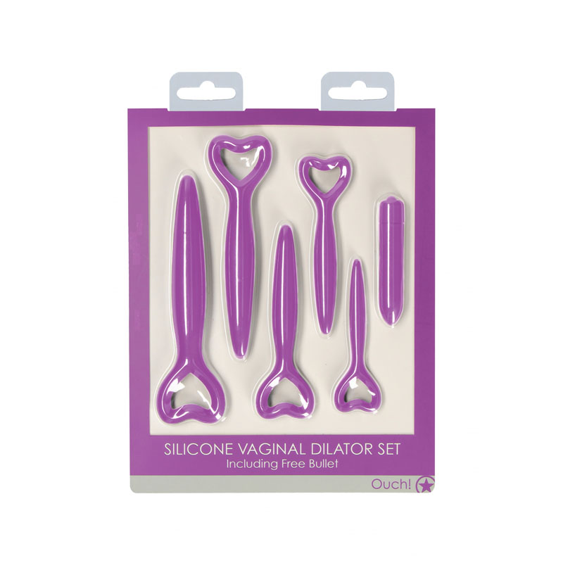 Ouch! Silicone Vaginal Dilator Set - Purple