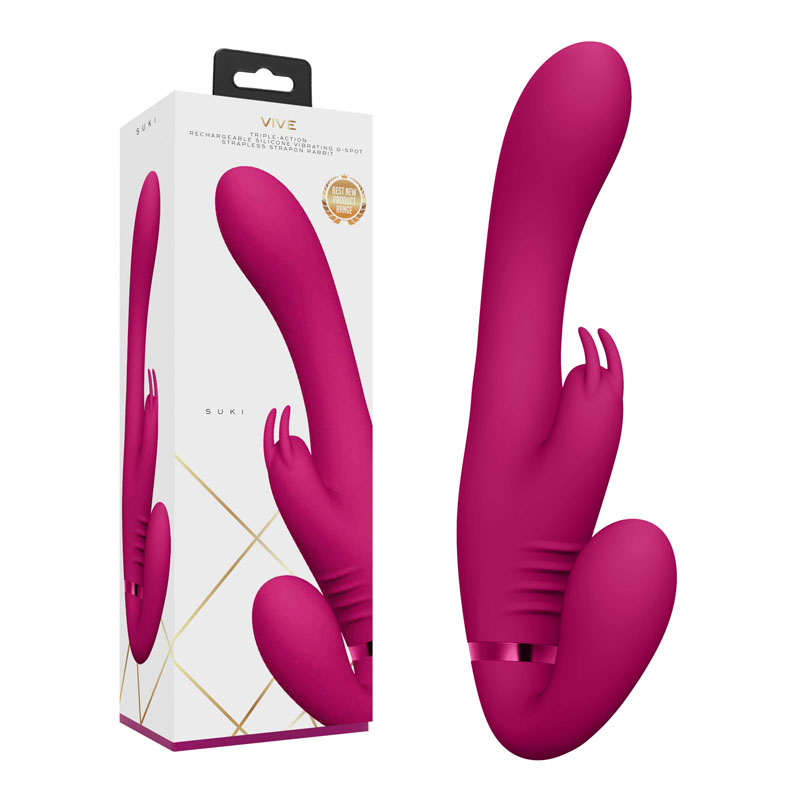 Vive Suki Rabbit Strapless Strap-On Vibe