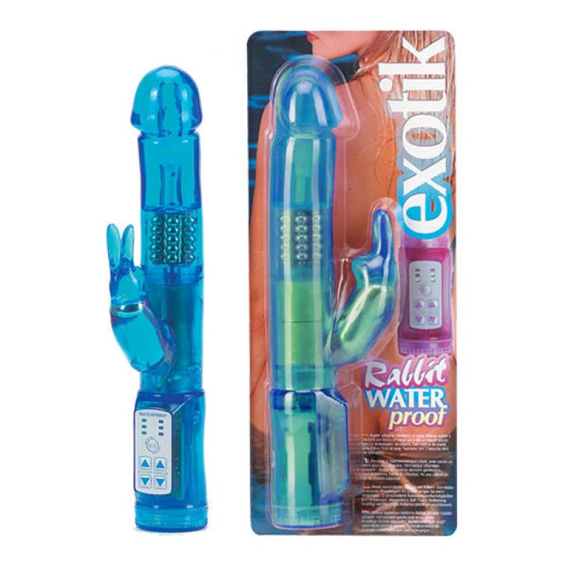 Exotik Rabbit 6'' Pearl Vibrator - Blue