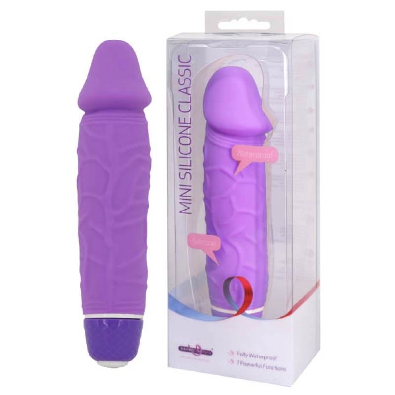 Mini Silicone Classic Thick Veined - Purple