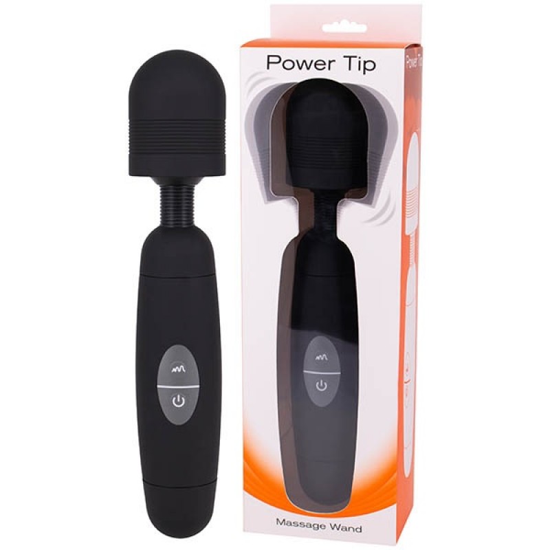 Power Tip Massager Wand - Black