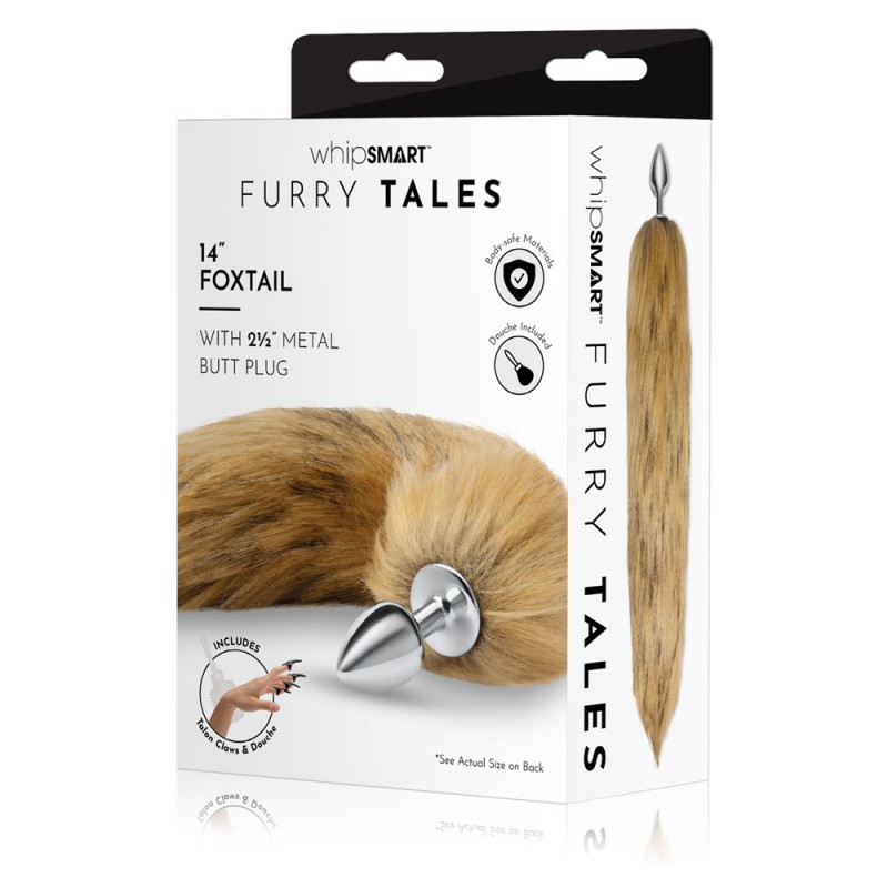 WhipSmart Furry Tales 14 Inch Fox Tail - Brown